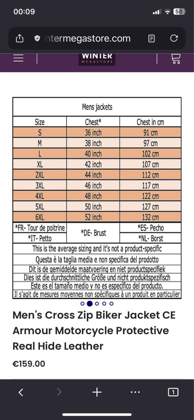 Giacca in pelle con cerniera incrociata.