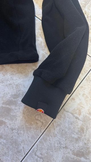 Sudadera Polar Ellesse Negra Talla M 1/4 Zip