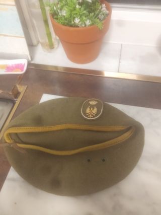 Gorra militar estilo boina