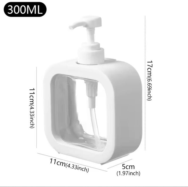 Dispensador de jabón transparente 300 ml