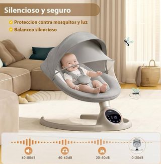 Hamaca Mecedora Bebé 2 LUXE eléctrica 