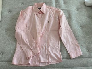 Camisa entallada Polo Ralph Lauren Rosa Talla M