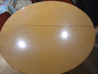 Mesa redonda extensible madera