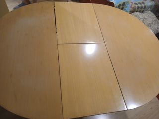 Mesa redonda extensible madera