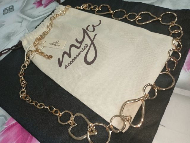 Collana Mya Accessories cuori intrecciati oro