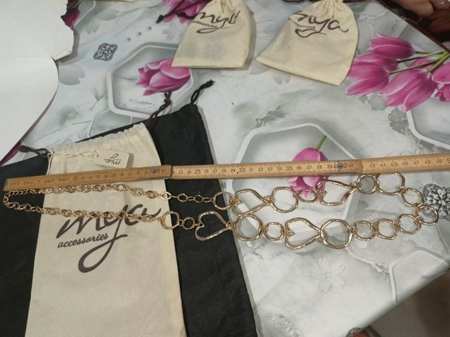 Collana Mya Accessories cuori intrecciati oro