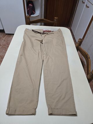 Pantalón chino beige mujer talla 42