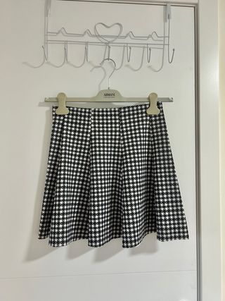 Falda mini cuadros