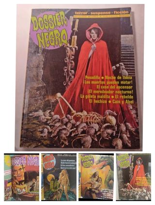 DOSSIER NEGRO. REVISTA CÓMIC TERROR. AÑOS 80.