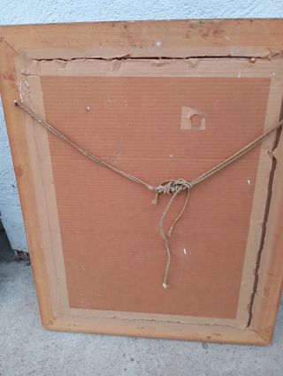 Cuadro Virgen María y Niño Jesús, Lápiz