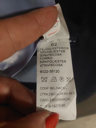 Blazer Selinac Hombre Talla 62 Azul Nuevo