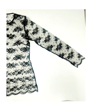 Top Andrés Sarda encaje floral negro Talla M