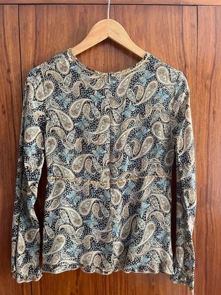 Blusa estampada cachemir