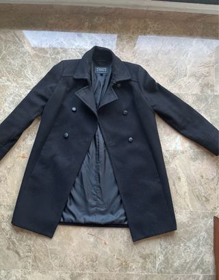 Abrigo negro MNG Suit de lana T42