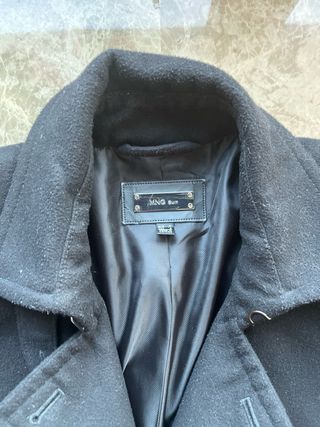 Abrigo negro MNG Suit de lana T42
