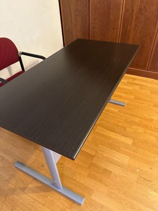 Mesa de estudio/despacho madera y metal