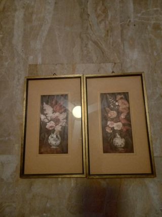 N.2 Quadretti Vintage Fiori