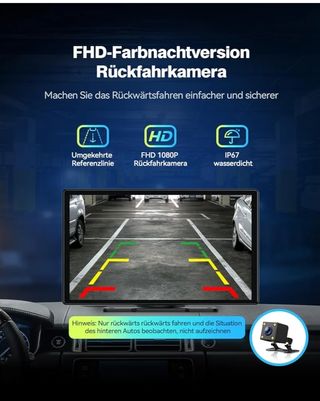 CARPLAY Inalambrico 9", con CAM TRASERA