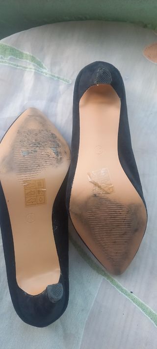 Zapatos de tacón negros talla 
tacones de fiesta ,
