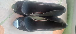 Zapatos de tacón negros talla 
tacones de fiesta ,