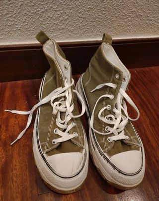 Zapatillas Converse caña alta verde