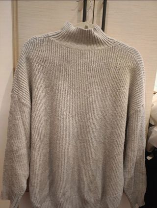 Jersey gris cuello alto Shein