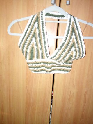 Top Crochet Halter Mujer