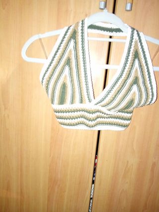 Top Crochet Halter Mujer