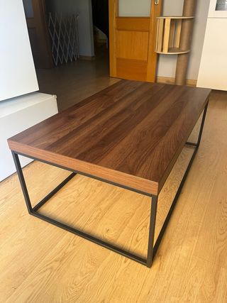 Mesa de centro madera y metal