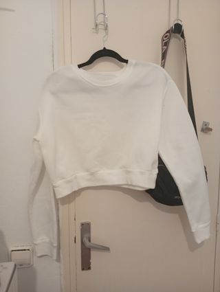 Sudadera blanca sin estrenar S-M