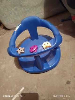 Asiento Bañera Bebé Azul