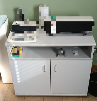 Scrivania direzionale cristallo satinato