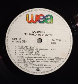 LP La Unión – El Maldito Viento 24 0795-1