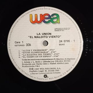 LP La Unión – El Maldito Viento 24 0795-1