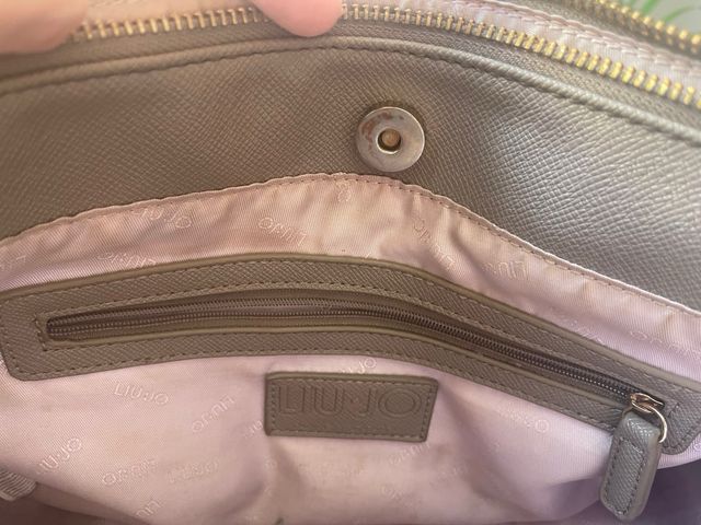 Bolso Liu Jo Gris - Satchel double zip de Mano