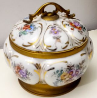 Cuenco o Bombonera antiguo vintage SXIX de Capodim