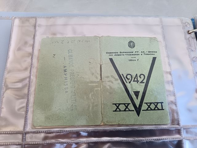 Calendario tascabile 1942 Comando Militare