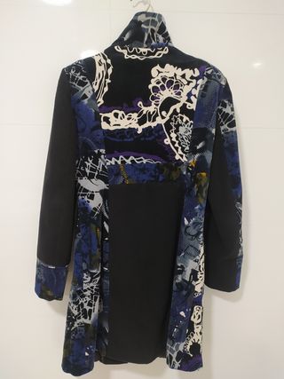 Abrigo estampado multicolor