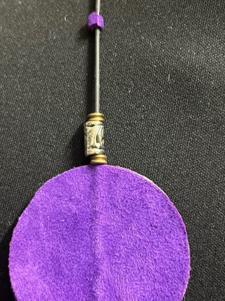 Collana camoscio e corniola viola arancio