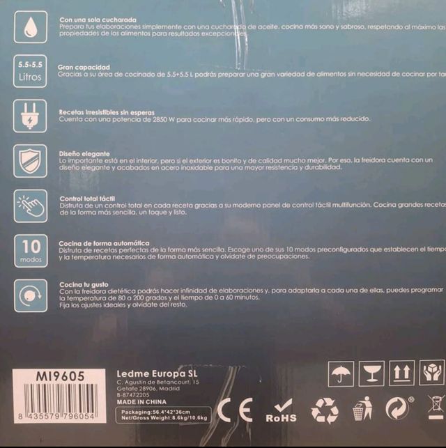 Freidora de Aire Mimotex 200°C