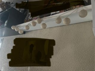 Mueble de salón negro y blanco