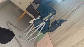 Silla plegable Decathlon azul/gris