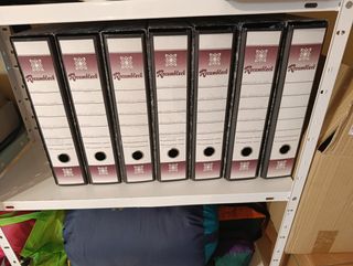 Lote de 7 archivadores Recamblock