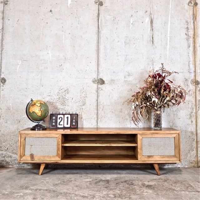 MUEBLE TV MANCHESTER MIMBRE A MEDIDA