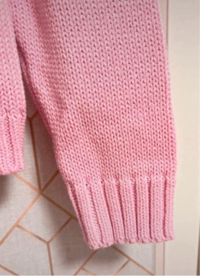 Cárdigan Zara botones piedras rosa talla única