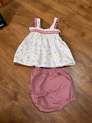Conjunto bebé niña: vestido y braguita
SARDON
