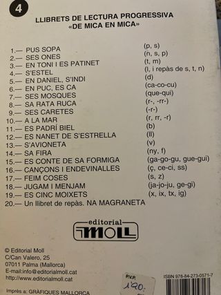 Lote 4 libros catalan para primeras lecturas