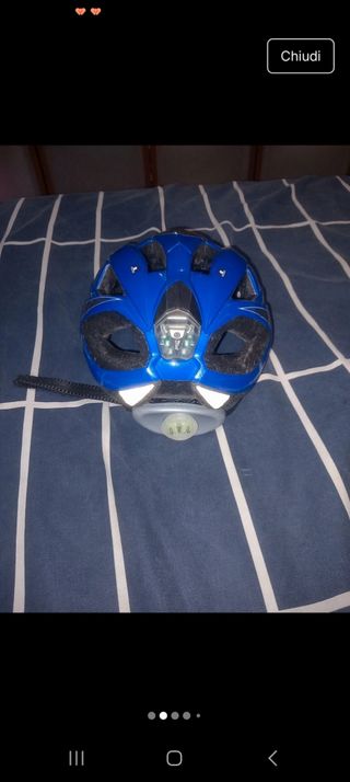 Casco bici Crivit regolabile con luci