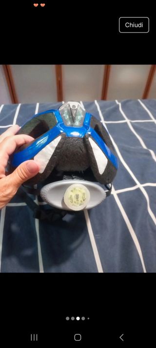 Casco bici Crivit regolabile con luci