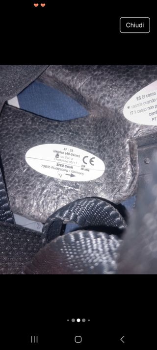 Casco bici Crivit regolabile con luci